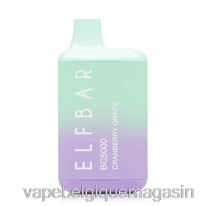 Vape Jetable Bc5000 0% Zéro Nicotine Jetable Canneberge Raisin